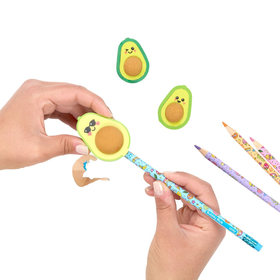 Ooly Avocado Love Eraser and Sharpener 5+