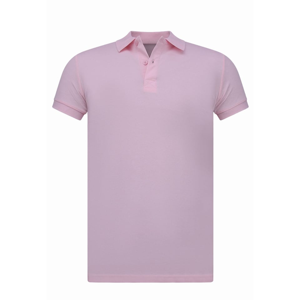 Heren Polo - Polo Heren Korte Mouw - Polo Heren - Slim Fit - A150 - Roze