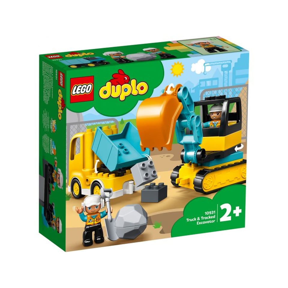 Lego Duplo 10931 Truck & Graafmachine Met Rupsbanden