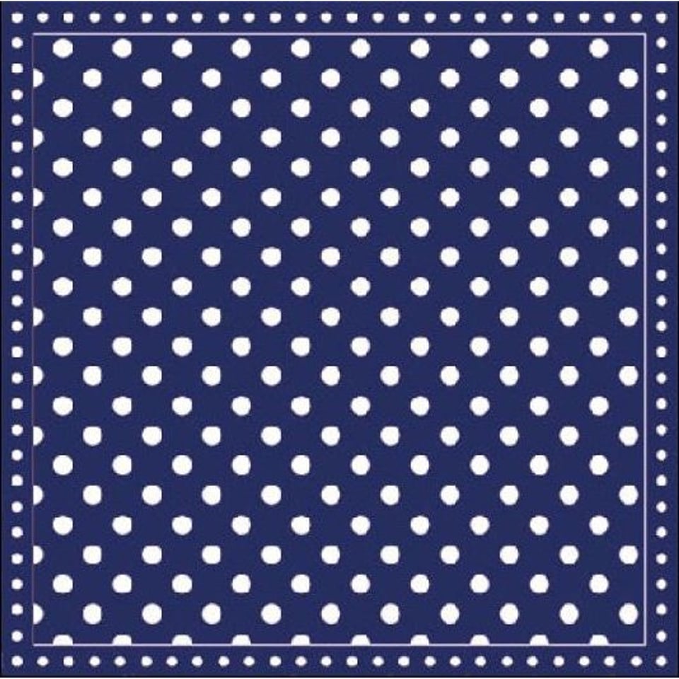 Cocktailservet Dots Blauw