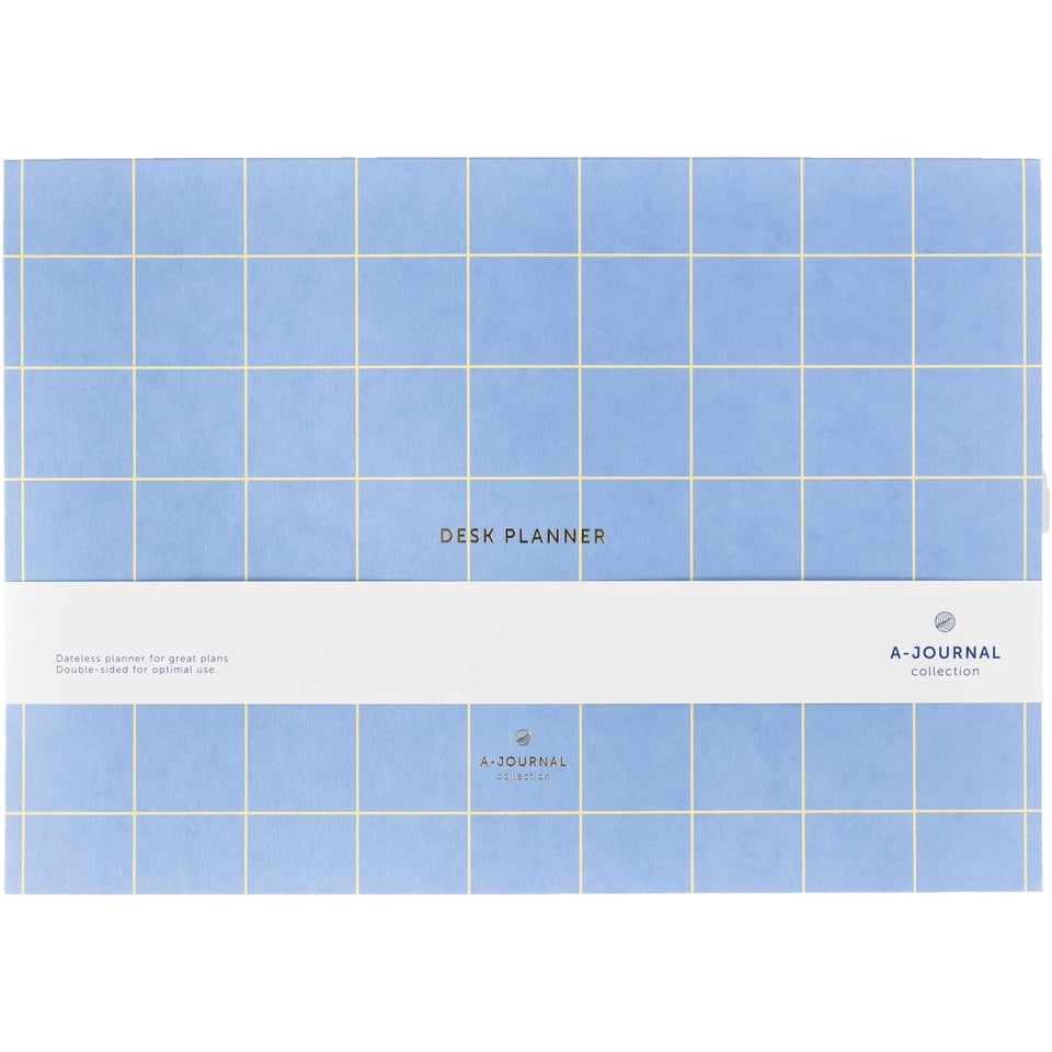 A-JournalDesk Planner/week Planner Lavendel Blauw