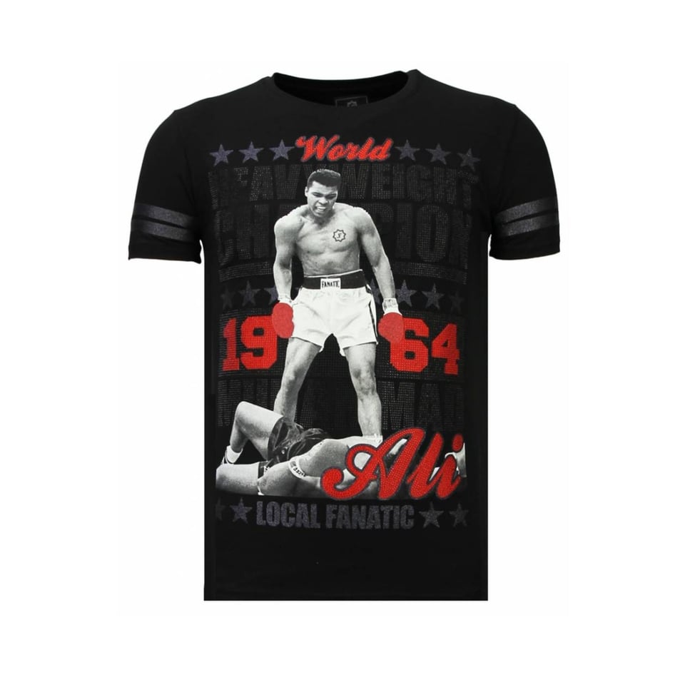 Greatest Of All Time - Ali T-Shirt - Zwart