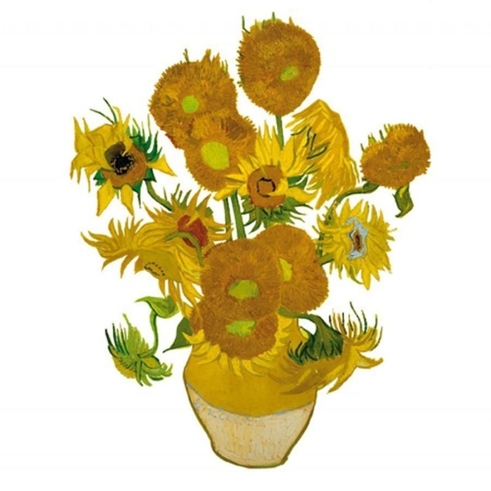Flat Flowers Van Gogh Zonnebloemen