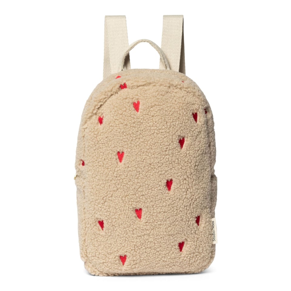 Teddy Hearts Mini Backpack  Ecru Hearts - Ecru Hearts / OS