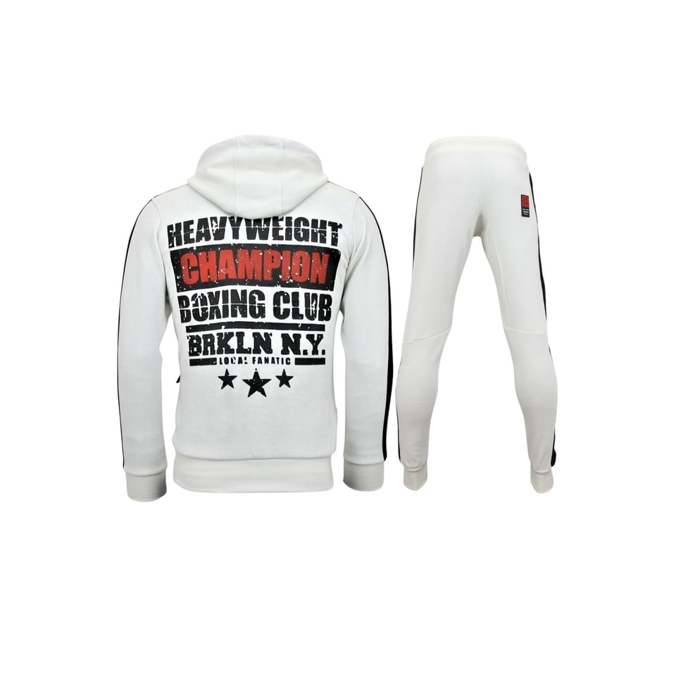 Exclusieve Heren Joggingpak - Iron Mike Tyson Boxing - Wit