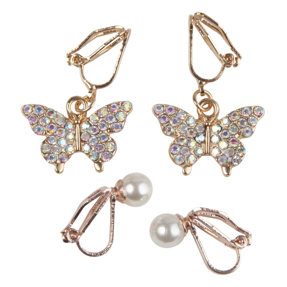 Boutique Butterfly Clip on Earrings