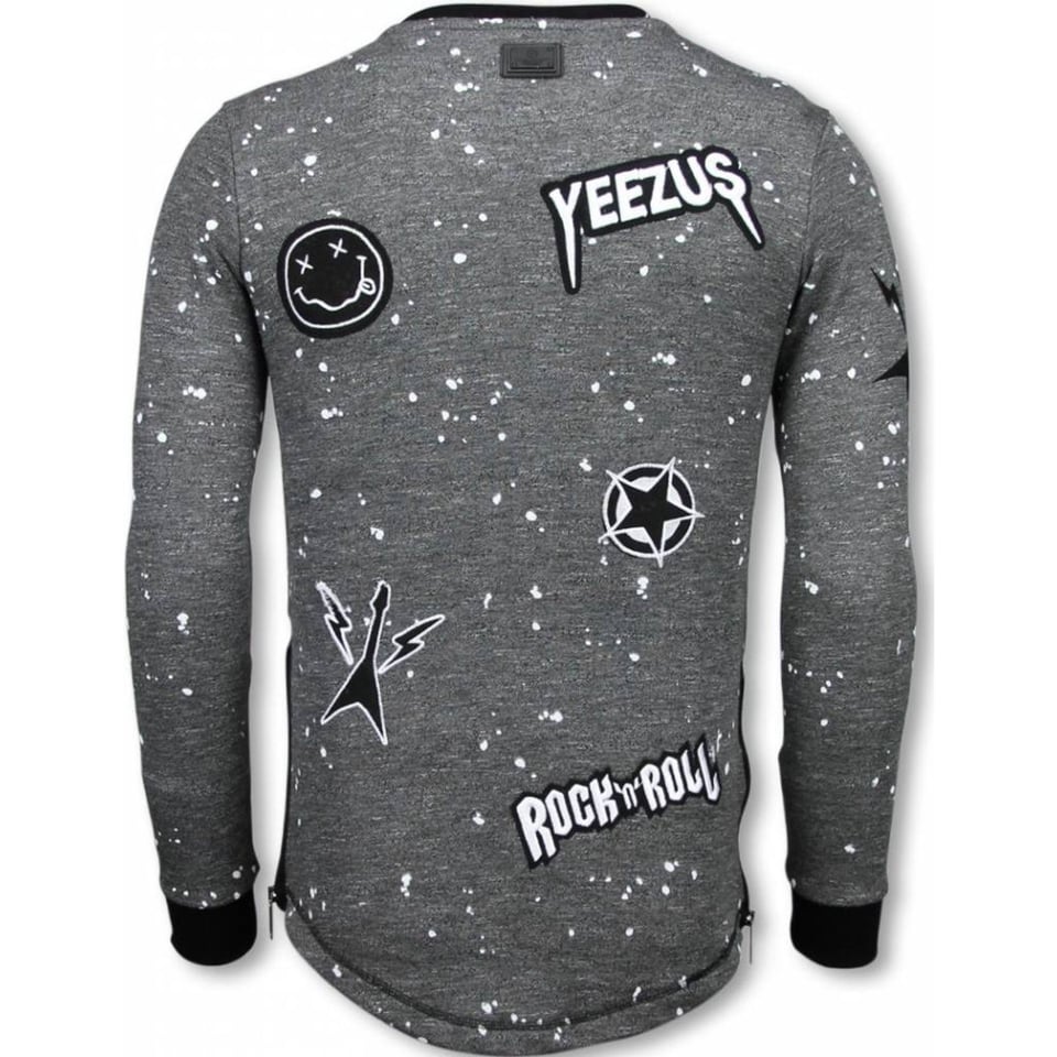 Longfit Embroidery - Sweater Patches - Rockstar - Zwart