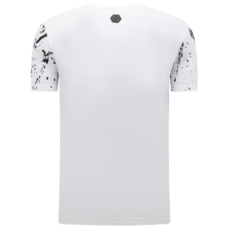 Heren Sets - Skull - Rhinestone - 7975/7976 - Wit