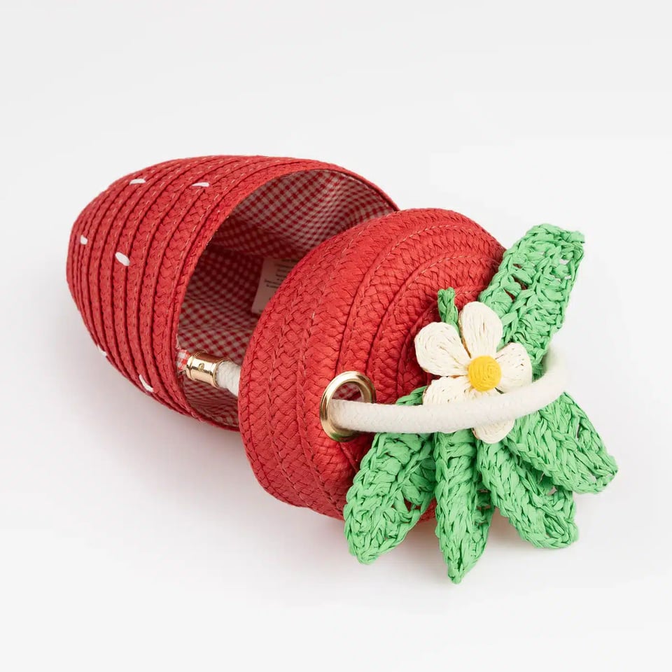 Meri Meri Strawberry Basket Bag