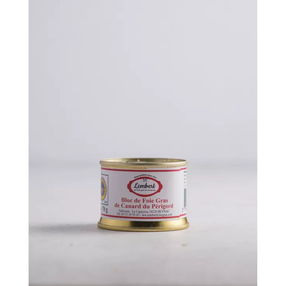 Blok foie gras van eend (oorsprong Dordogne) 60g