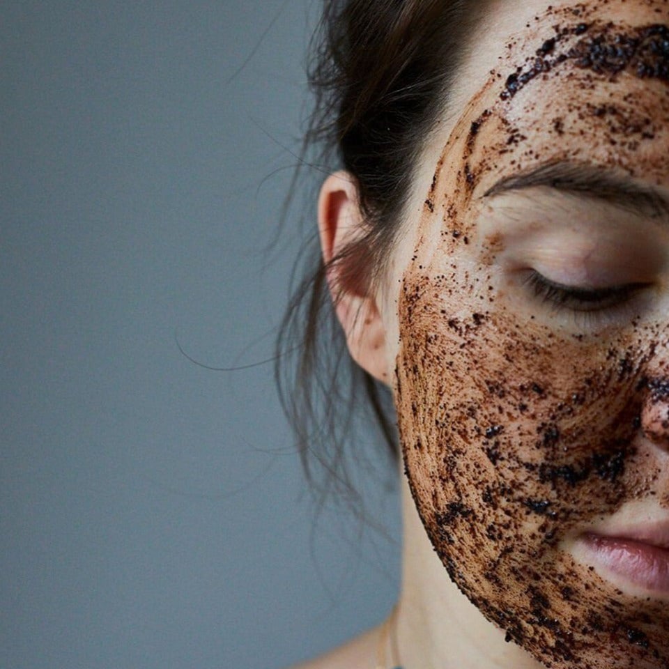 Face Scrub with Coffee Grounds - Dry Skin - Citrus Blend for Dry Skin
