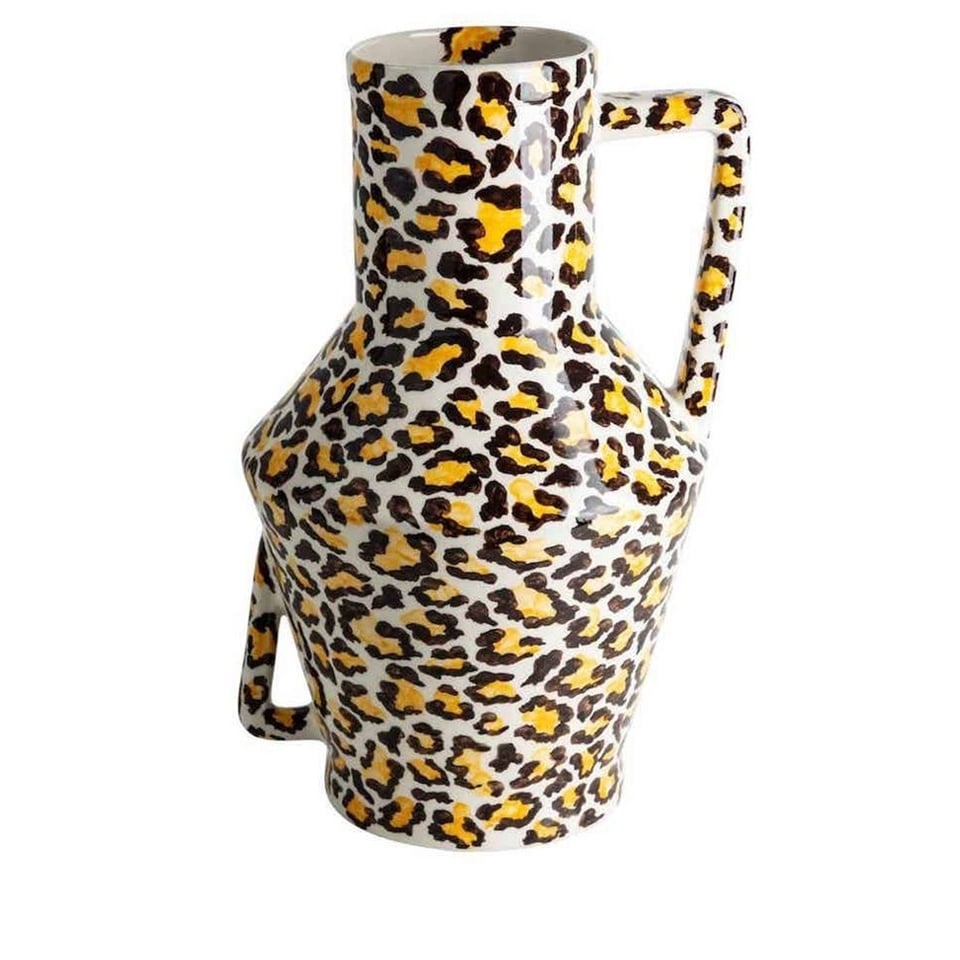 Vase Handpainted Leopard