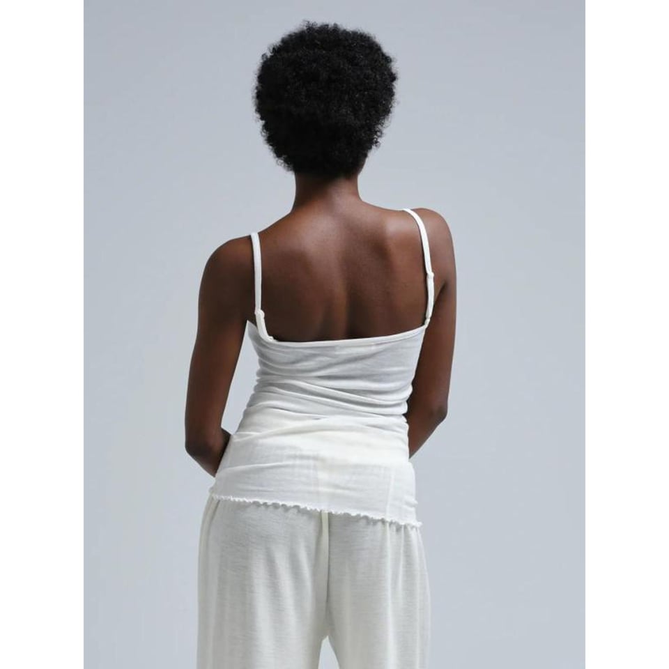 Seamless Basics Cotton Spaghetti Off-White