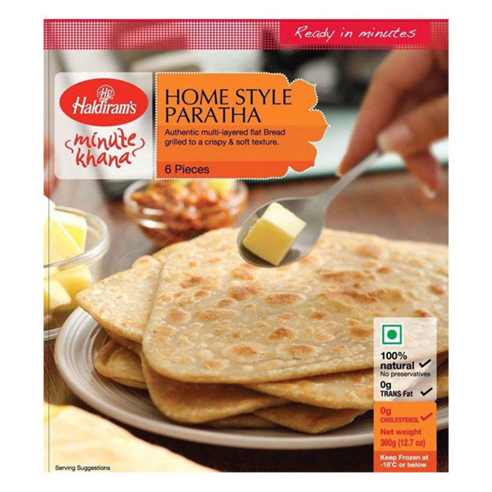 Haldiram's Home Style Paratha 360gm (6 Pcs)