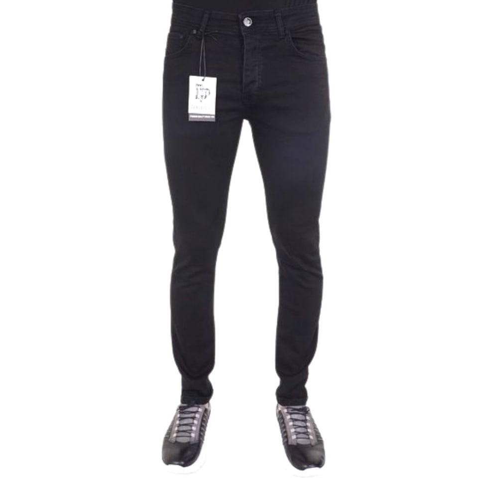 Nette Heren Stretch Broek - Slim Fit - 5412 - Zwart