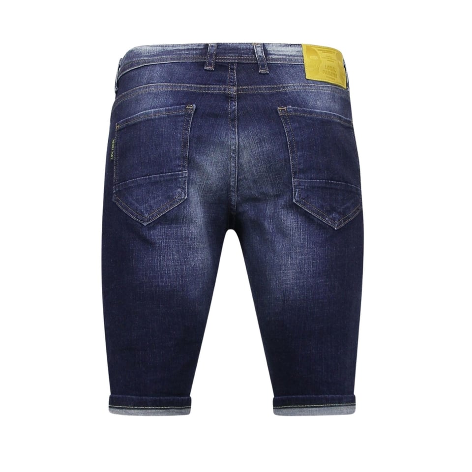 Jeans Short Heren Stretch - 1052 - Blauw