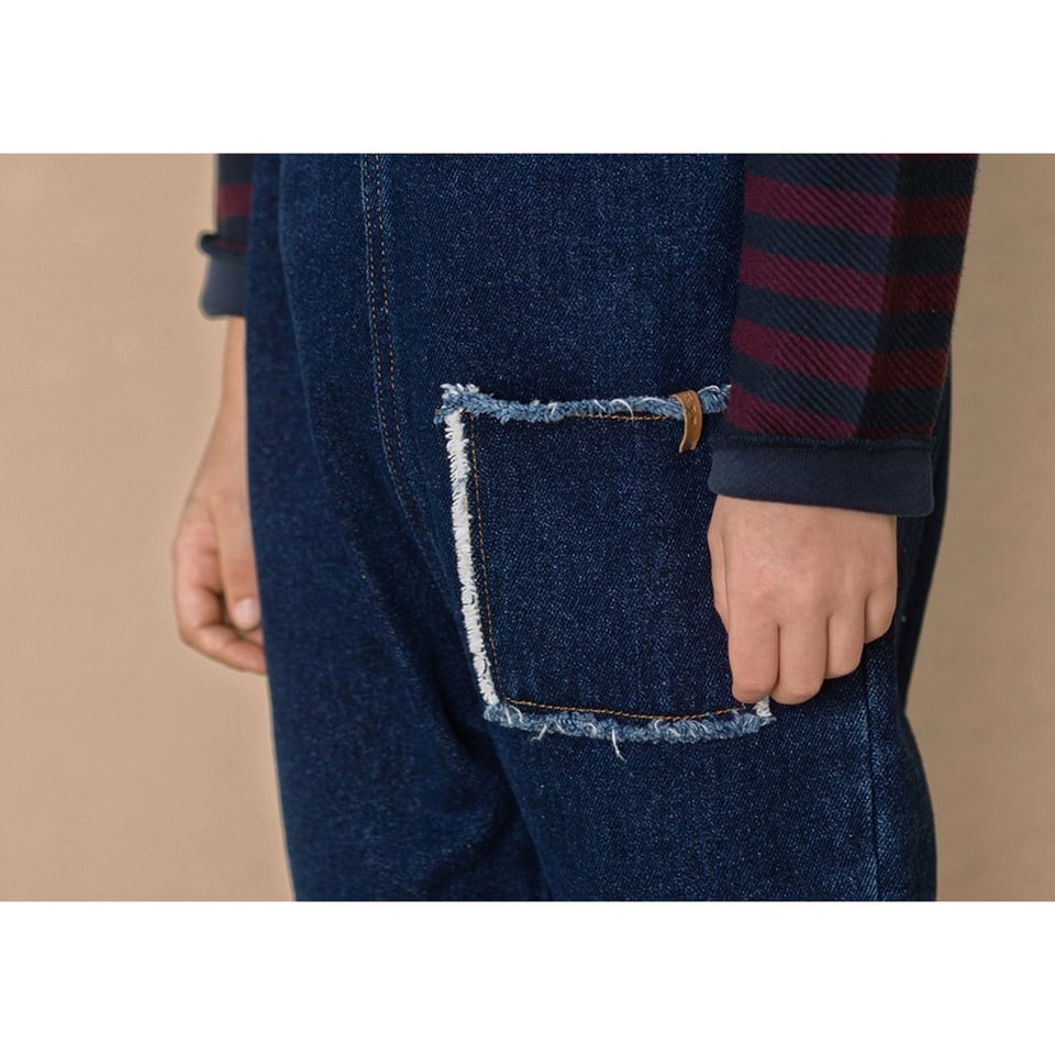 Nixnut Dungaree Dark Jeans - 98 | Peddler