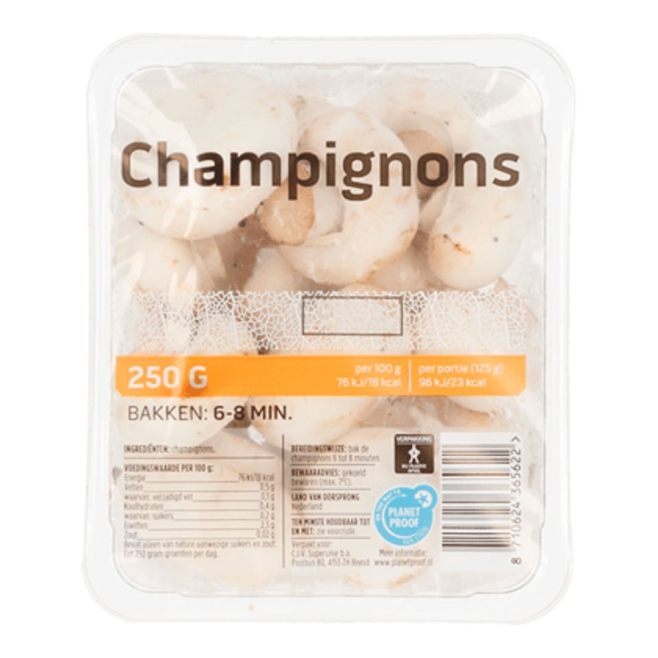 Neutraal Champignons Wit