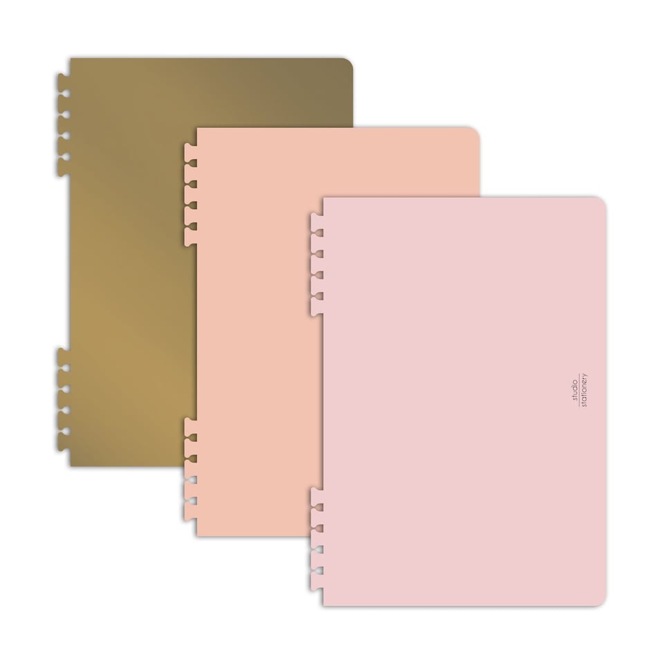 Studio Stationary Design Tabs Spicy & Pink Set of 3