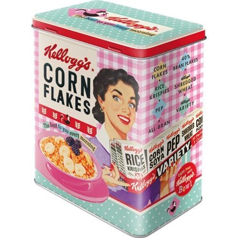 Retro Blik Cornflakes Happy Hostess