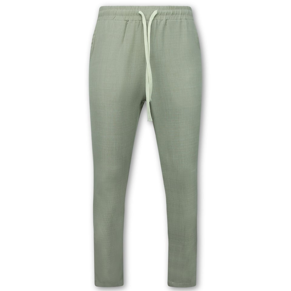 Linnen Zomerset Heren - Linnen Twinset - Linnen Overhemd Heren - Zomer Broek Heren - MG-012 - Bruin