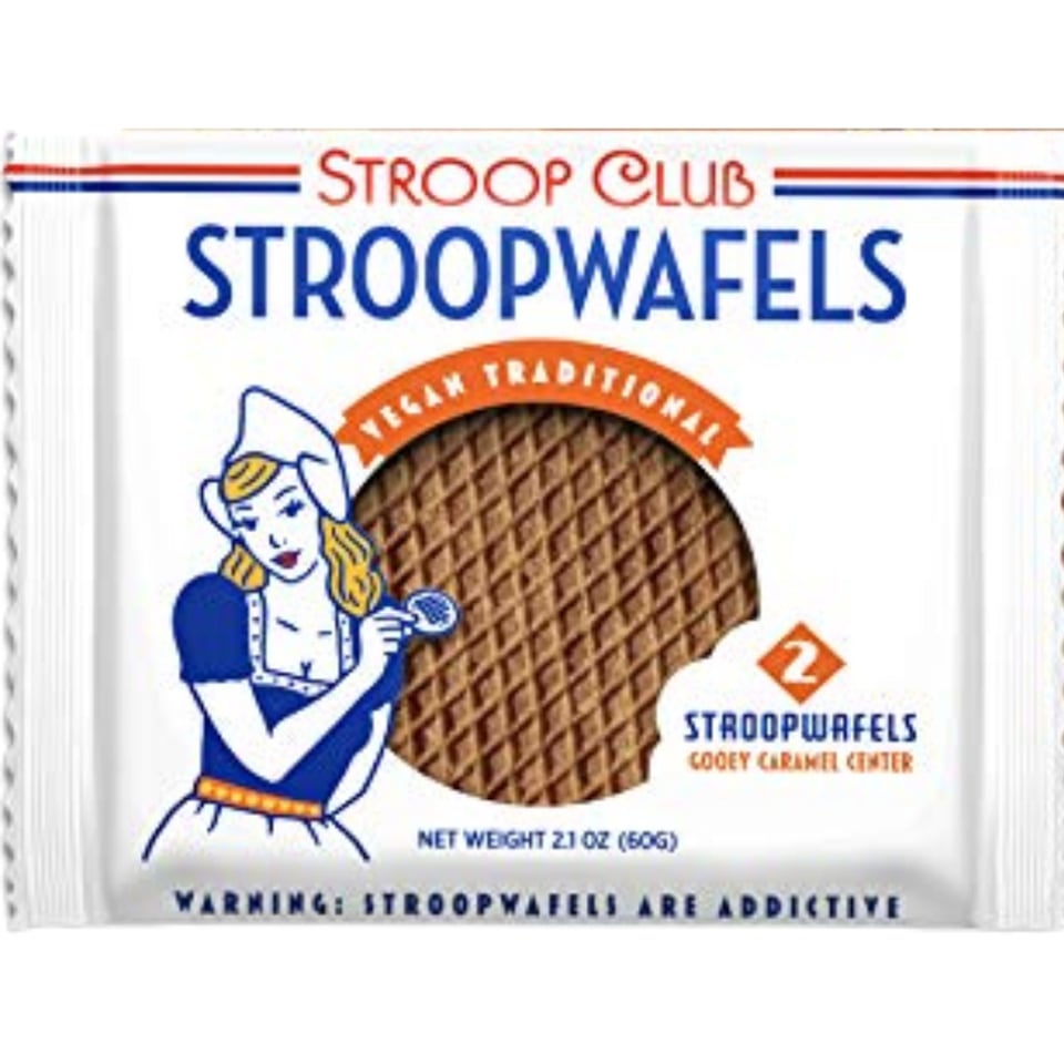 Stroop Club Stroopwafels Vegan Caramel Stroopwafels 2 Pack 60g