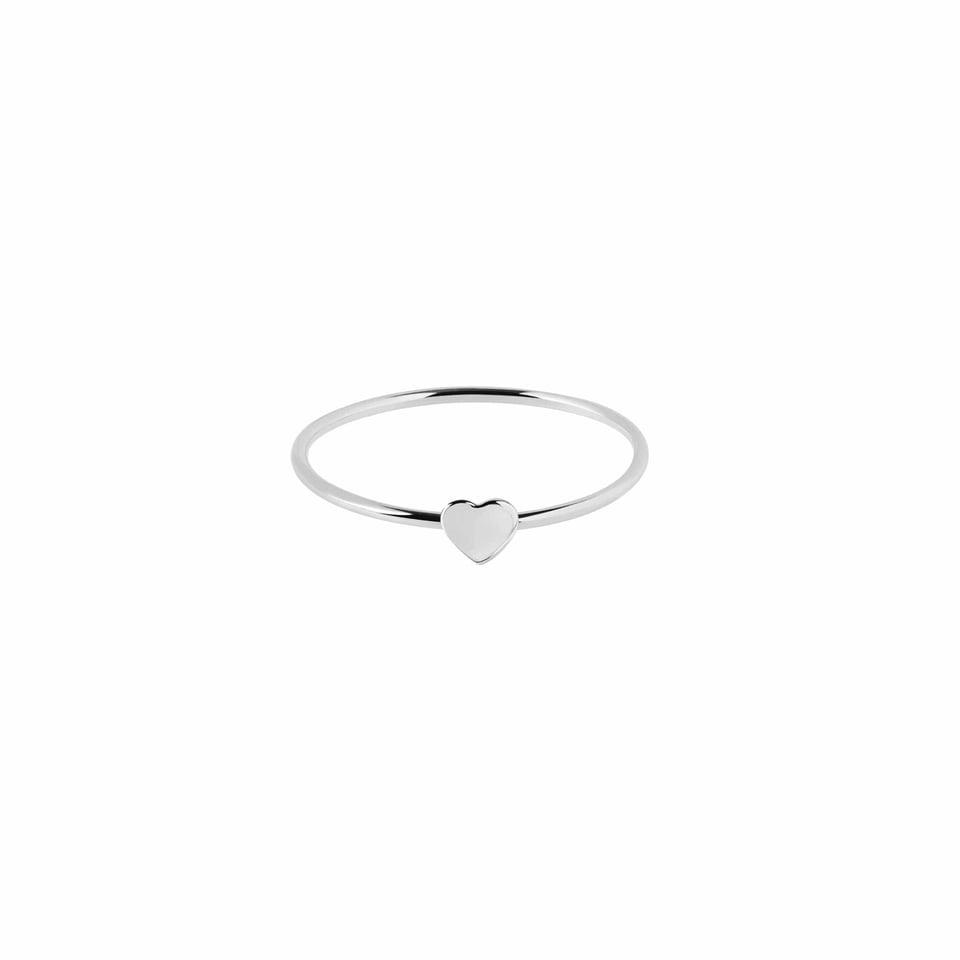 Silver Small Heart Ring