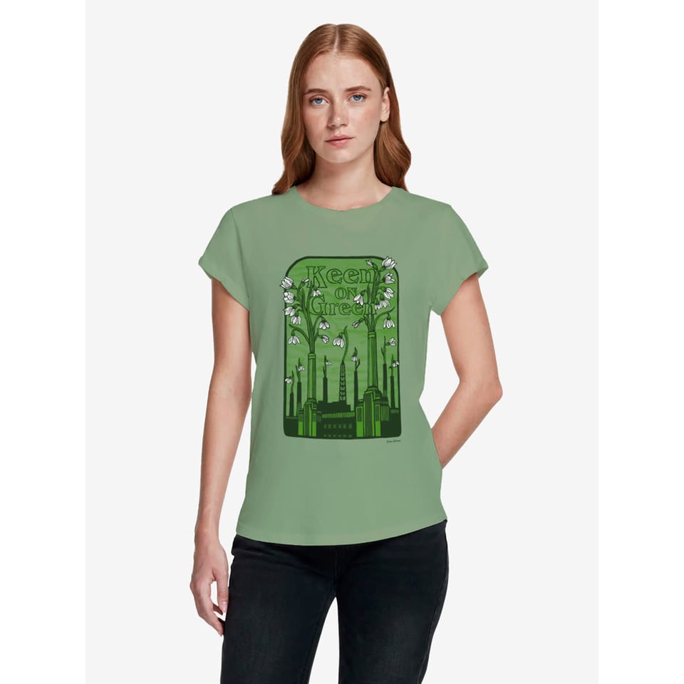 Keen on Green T-Shirt - Roll-up (V)