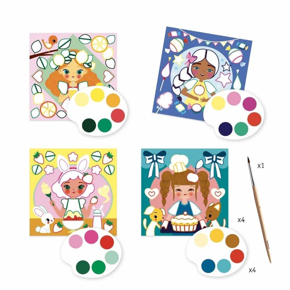 Djeco Colouring Surprises Snack Time 4 Delig 6-9 Jaar