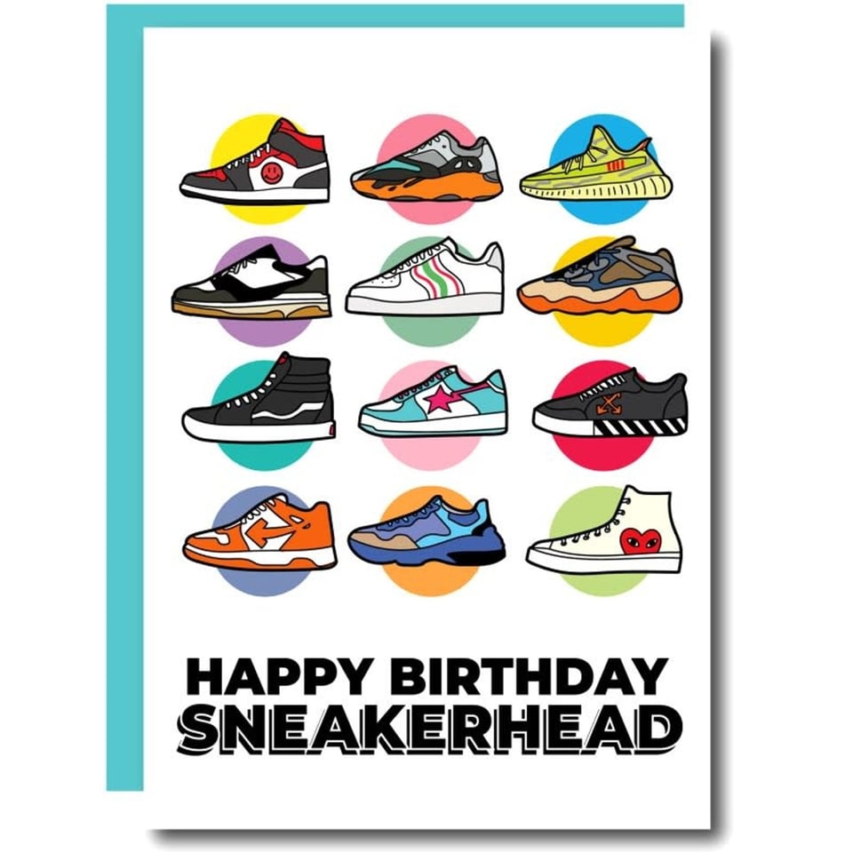 Wenskaart - Happy Birthday Sneakerhead