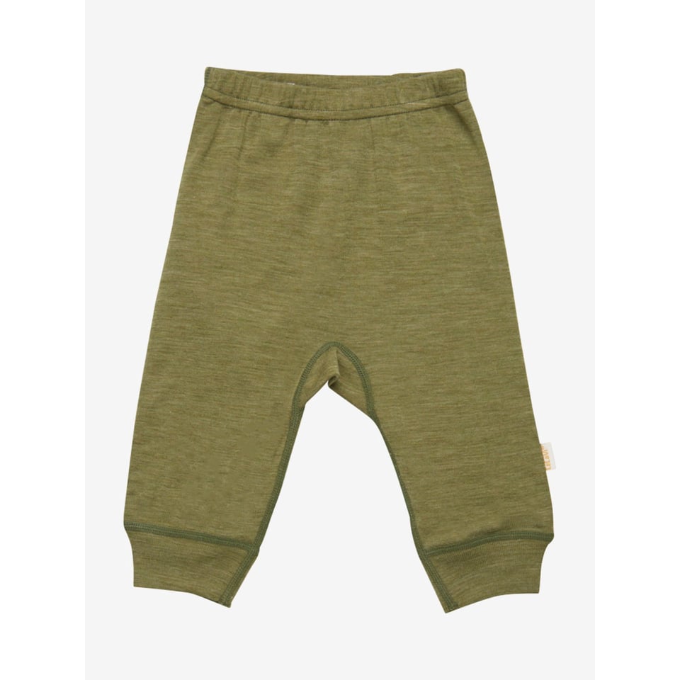 Celavi legging broek merino wol groen