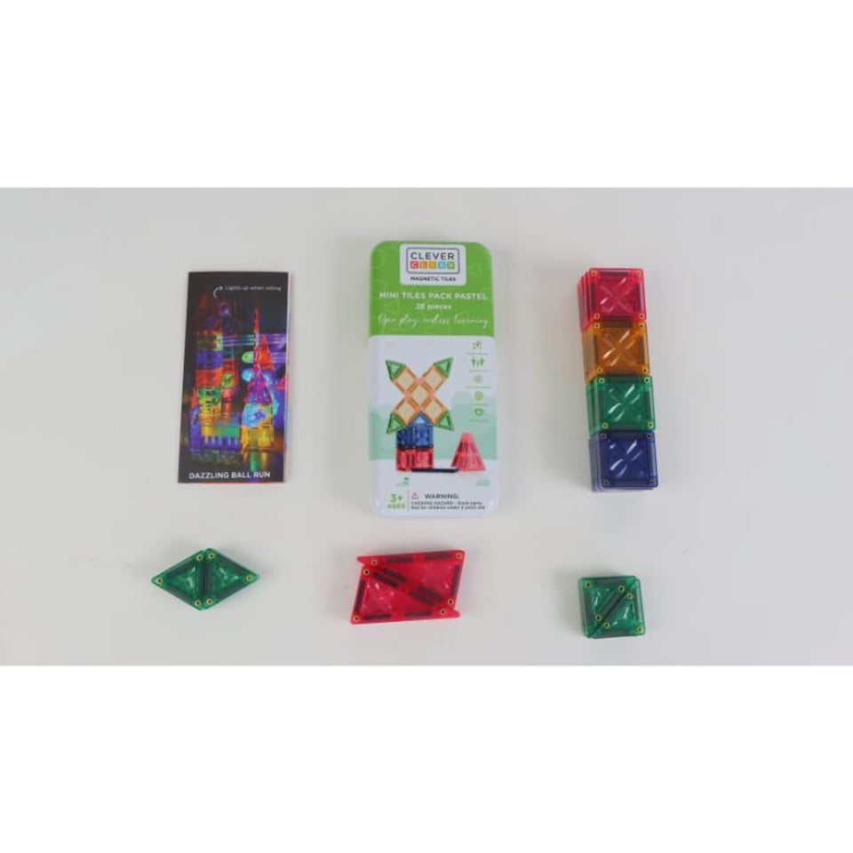 Cleverclixx Mini Tiles Pack Pastel 28 Stuks