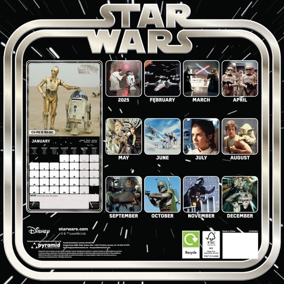 Disney Star Wars Kalender 2026