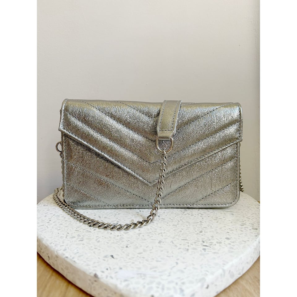 Lauri Crossbody Clutch Evening bag - Silver - OneSize
