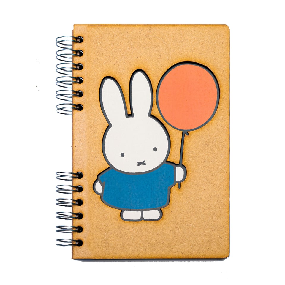 Sustainable journal - Recycled paper - Miffy with balloon