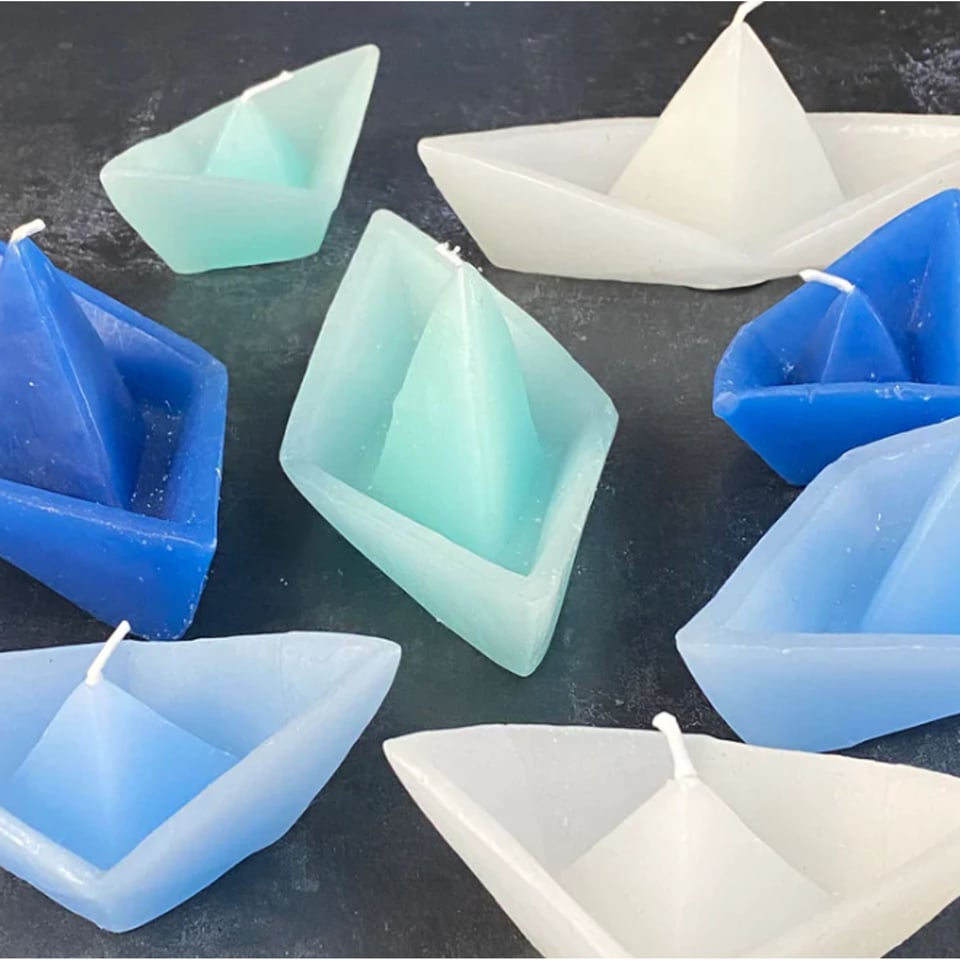 Cerabella Origami Bootje Bajel Marine Blauw L