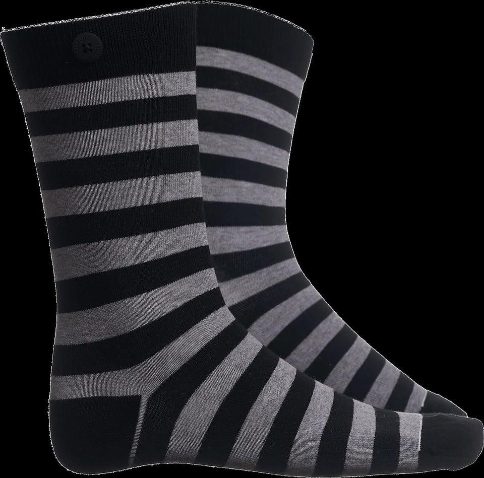 Plain Stripe - Black/Grey