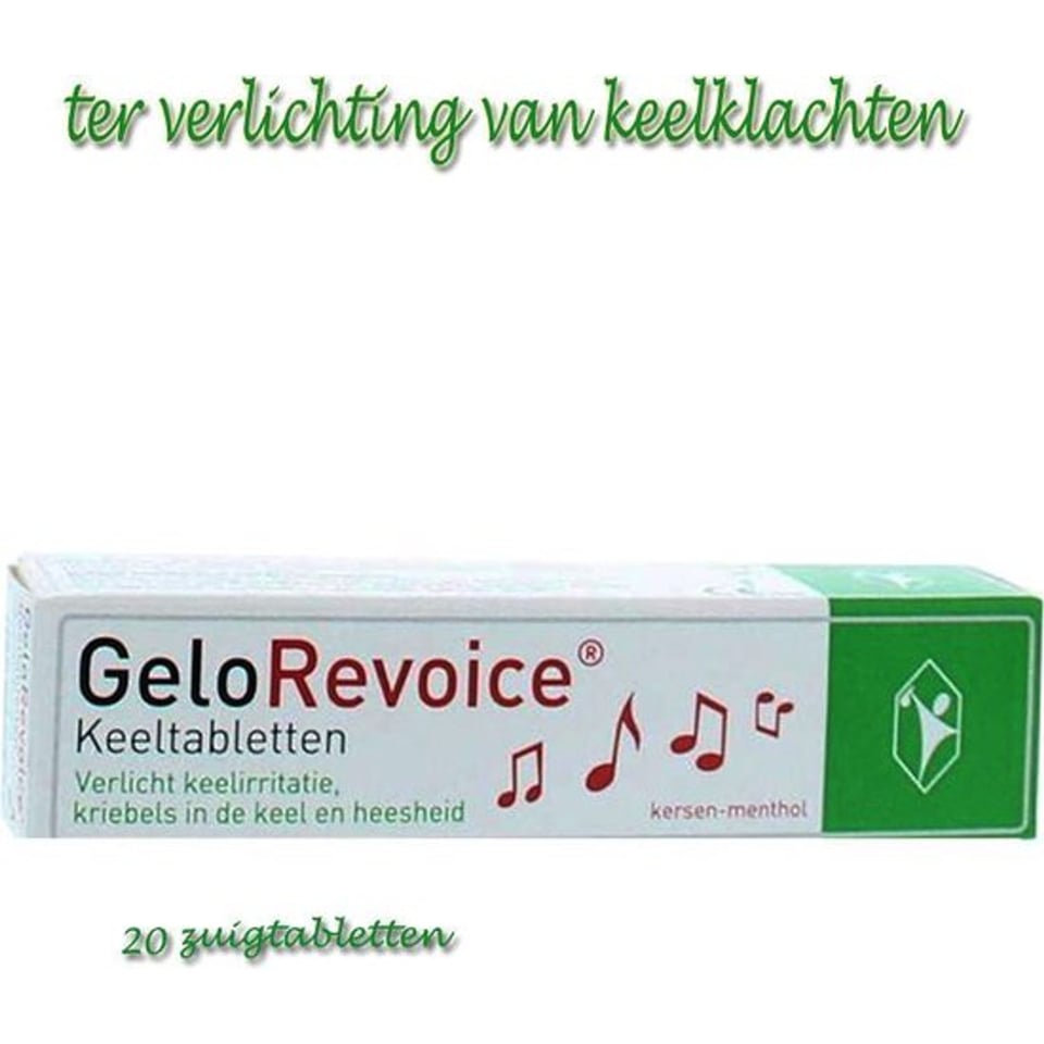 Gelorevoice Keeltabletten Kers-Menthol 20st