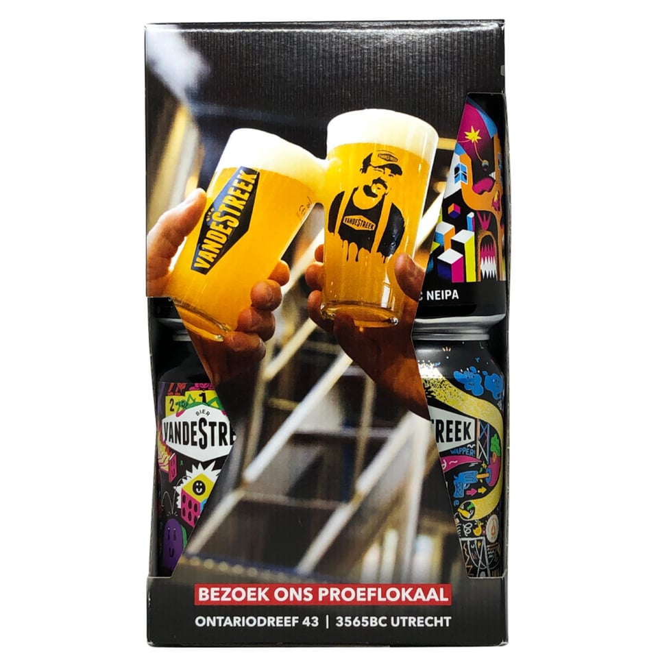 VandeStreek Non Alc. Cadeauverpakking 6- Pack + Glas