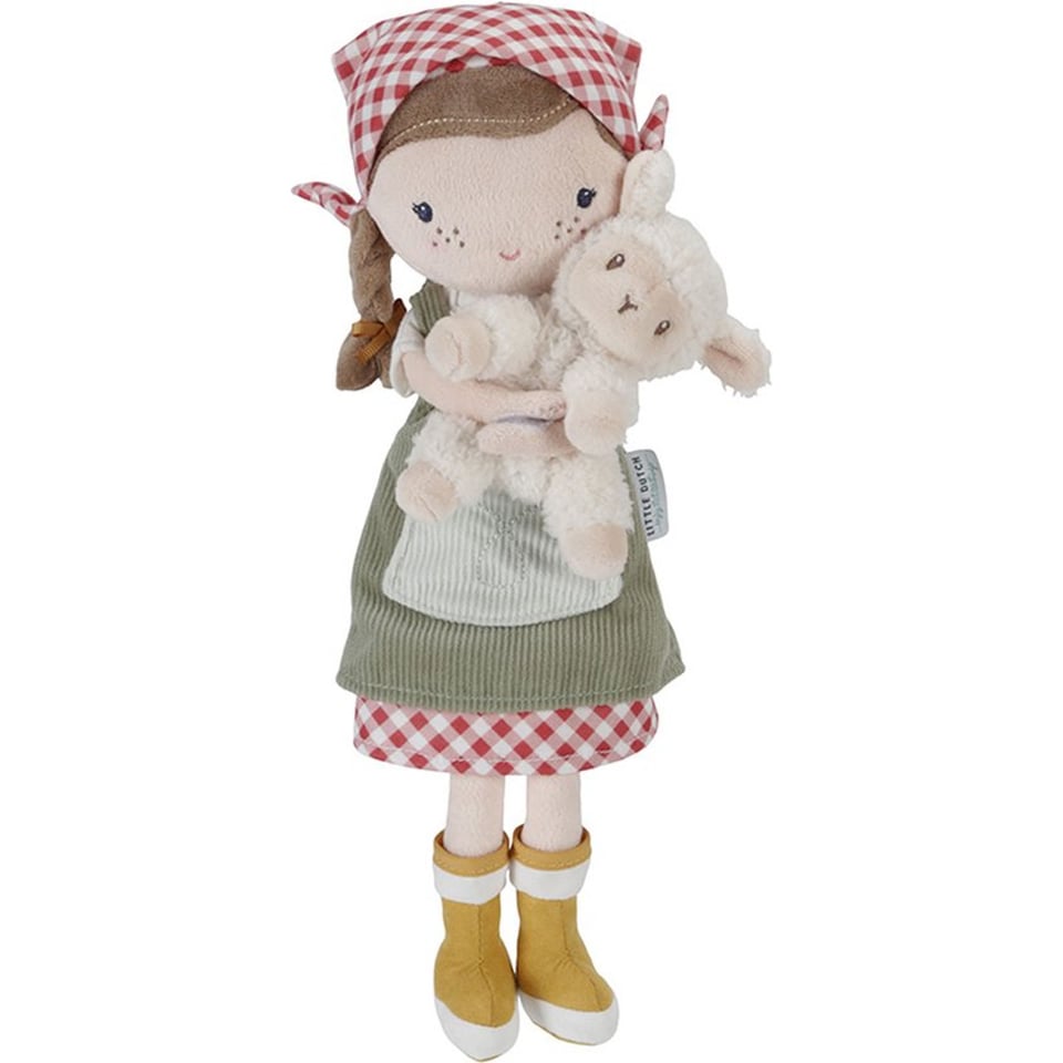 Little Dutch Knuffel Pop Boerin Rosa Met Schaap 35cm