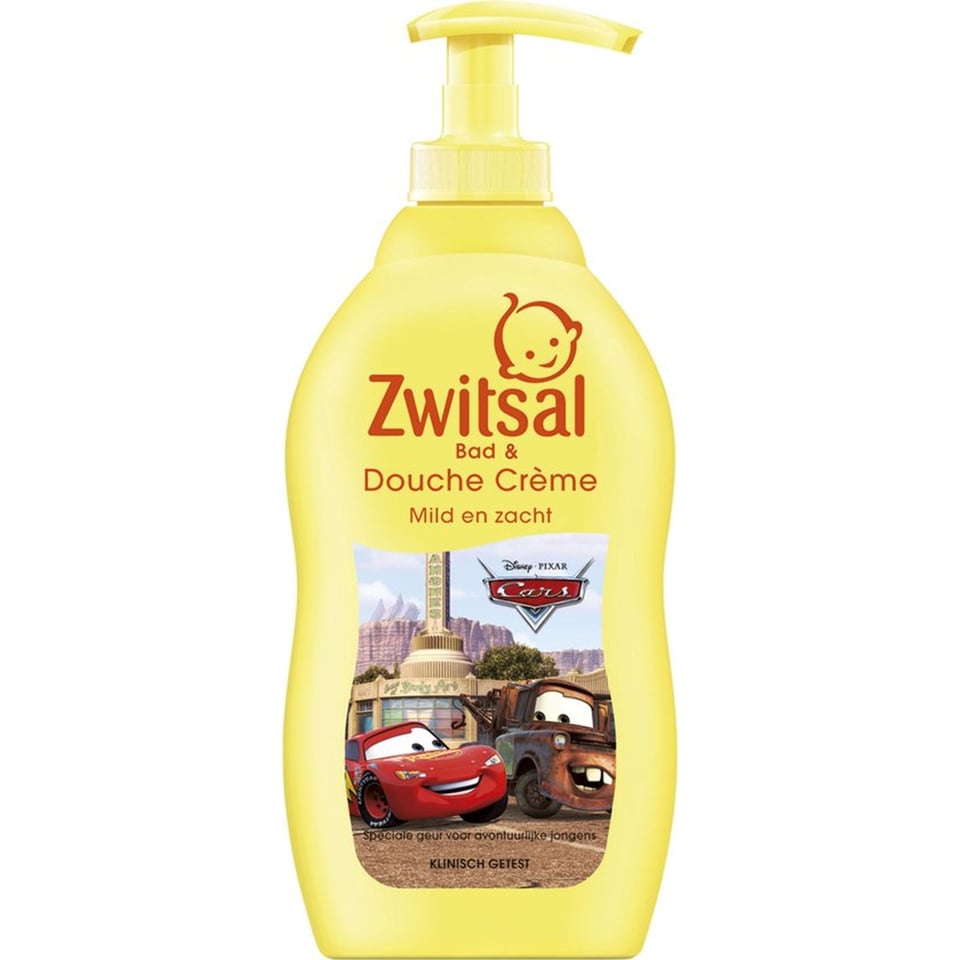 Zwitsal Jongens Disney Cars Bad- & Douchecrème - 400 Ml - Kids