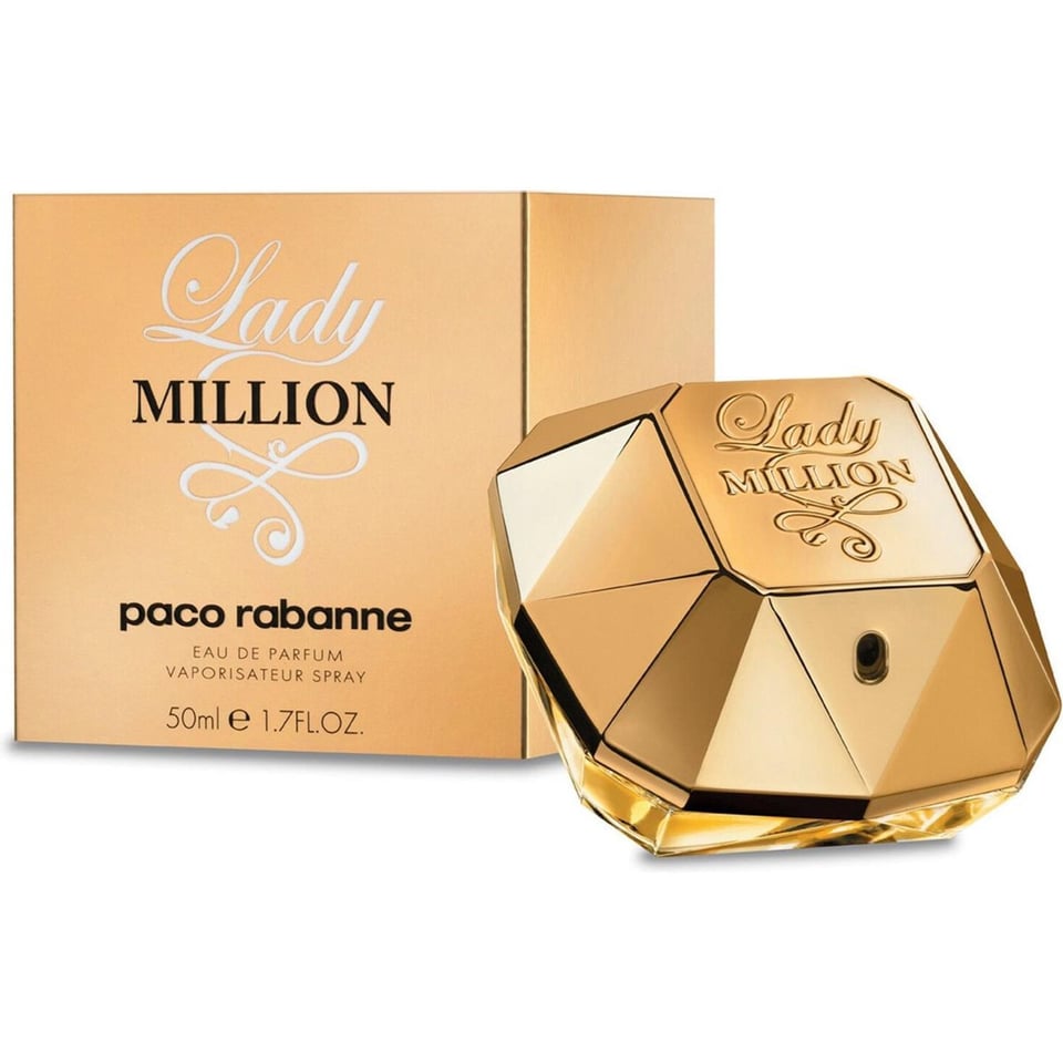Paco Rabanne Lady Million 50 Ml - Eau De Parfum - Damesparfum Paco Rabanne Lady Million Is Een Frisse, Bloemige en Houtachtige Geur