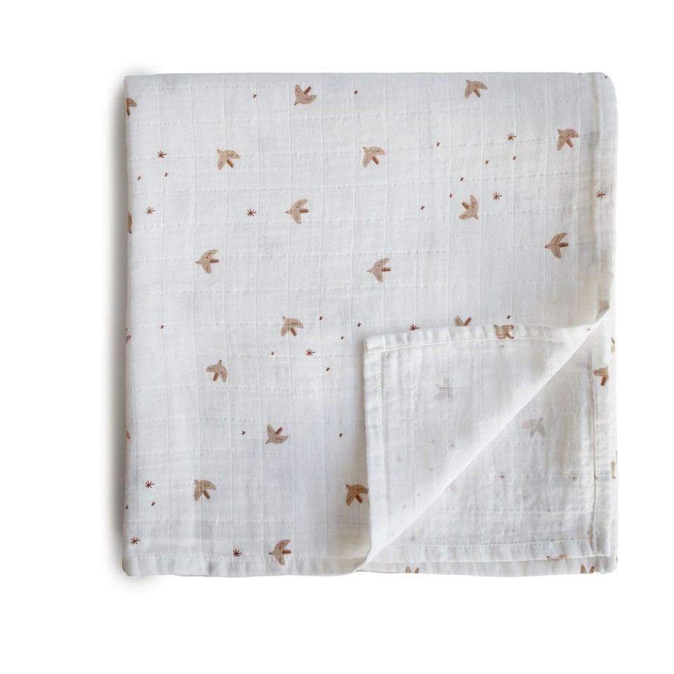 Mushie Swaddle Sparrows