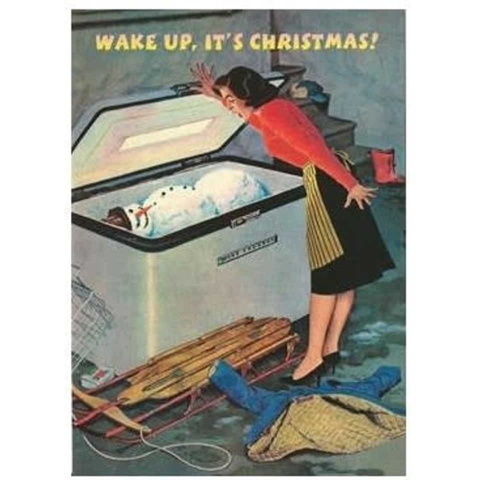 Kerstkaart - Wake up, It's Christmas