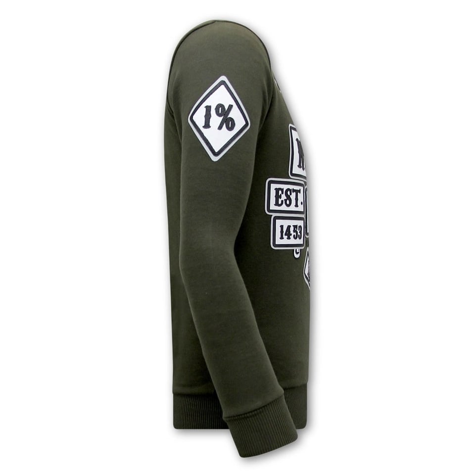 Heren Sweater Met Print - Sons of Anarchy - Groen