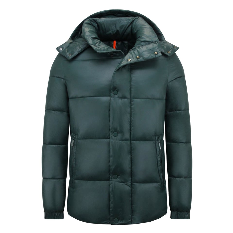 Pufferjas - Jassen Heren Winter Capuchon - 8055 - Groen