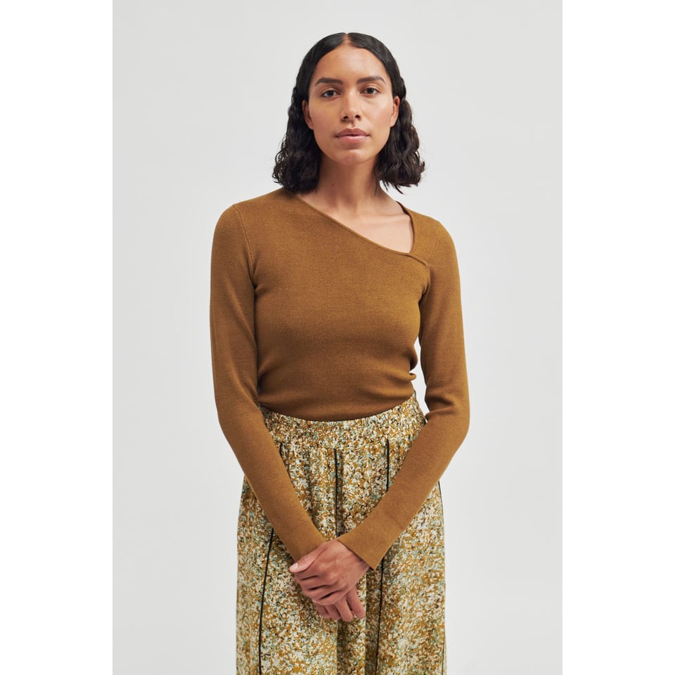 Second Female Menthina Knit V-Neck - Breen