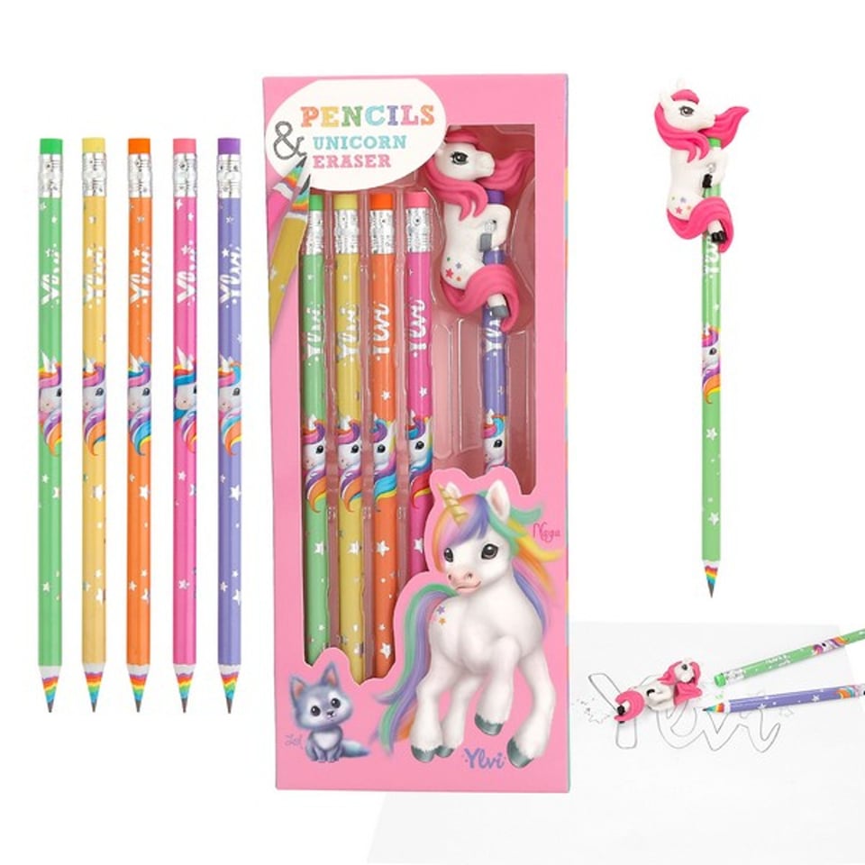 Ylvi Potlodenset Met Gum Unicorn