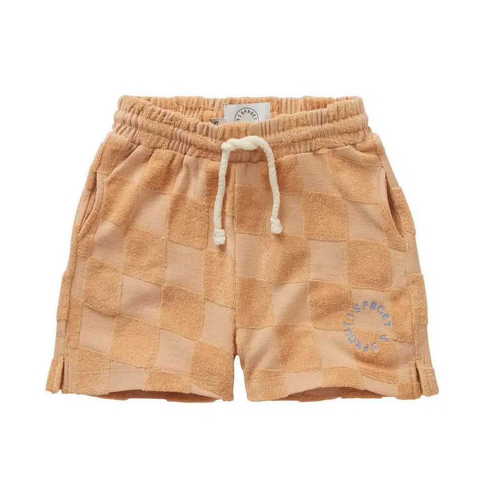 Sproet & Sprout Shorts Terry Blocks Nectarine