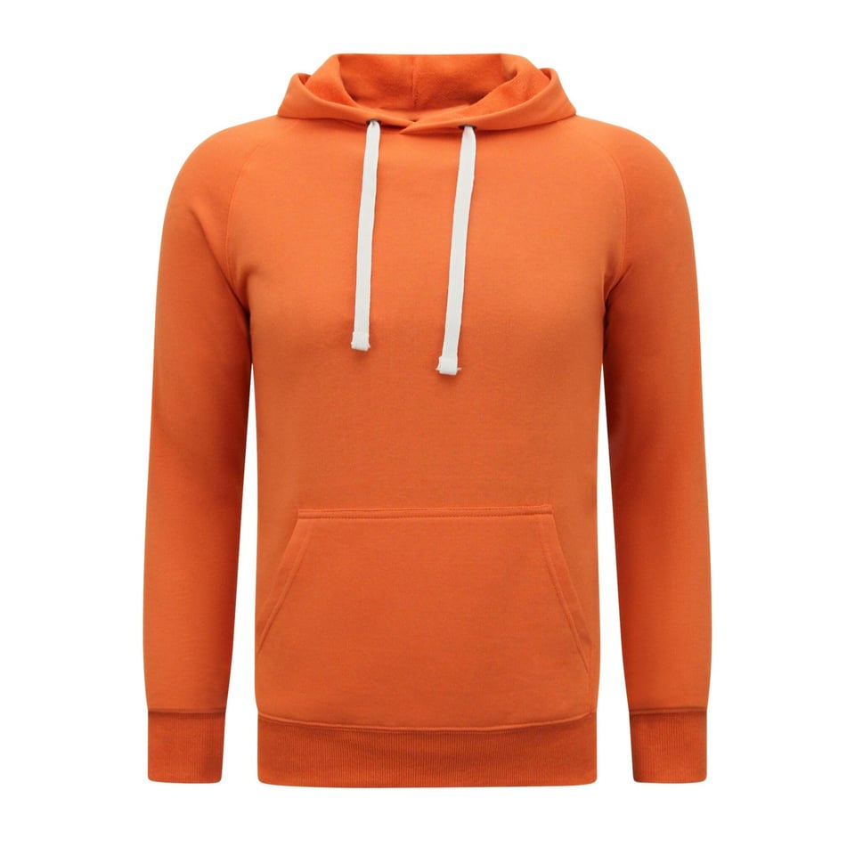 Hoodie Heren - Trui Met Capuchon - Oranje